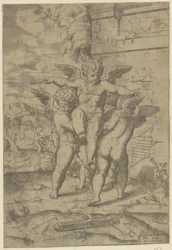 Amor and Three Putti