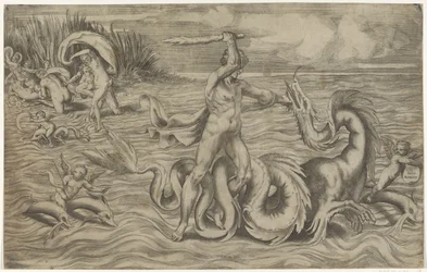 Hercules Wrestling with Achelous