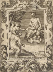 Juno at Left Asks Jupiter to Help the Greeks