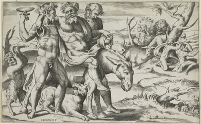 Silenus Riding on a Donkey