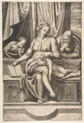 Virgin and Child with Saints Joseph and John the Baptist