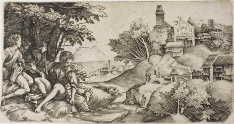 Shepherds in a Landscape