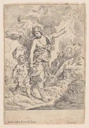 A Guardian Angel Walking Hand in Hand with a Young Child, 1640-1660