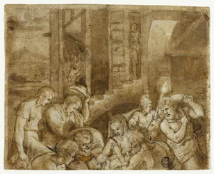 Adoration of the Shepherds (Upper Half)