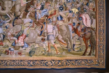 The Acts of Scipio: The battle at Zama. 1523-1532 (detail)