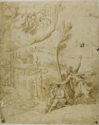Study for the Omen of the Future Greatness of Augustus: Left Portion