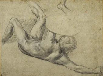 Study for warrior fallen in 