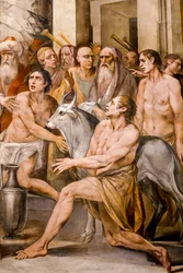 Numa Pompilius Instituting the Cult of the Vestals (detail)