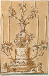 Candlestick Representing Autumn