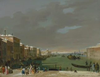 Venice with Snow and Masks