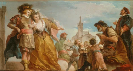 The Meeting of Gautier, Count of Antwerp, and his Daughter, Violante