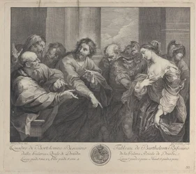 Christ and the woman taken in adultery, 1750-57