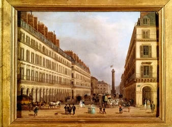 Rue Castiglione in Paris in 1829