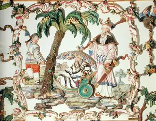 Salon Chino (Chinese Room), detail of the Wall, 1769