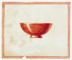 Red Marble Bowl