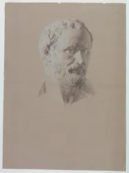 Academic Study of a Cast of a Bust of a Roman Senator