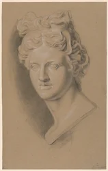 Academic Study of a Cast of a Classical Female Bust