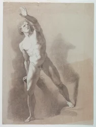Academic Study of a Male Nude
