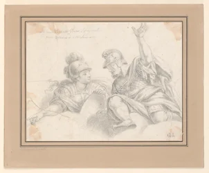 Two Roman Soldiers in Conversation