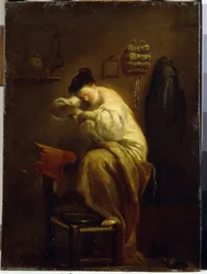 Woman Looking for Fleas