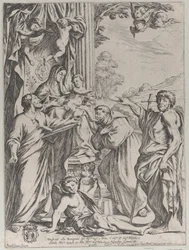 The Virgin Enthroned with Three Saints