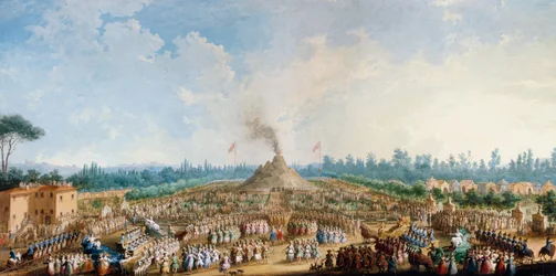 Celebration at the Cascine in Honor of Ferdinand III, The Volcano