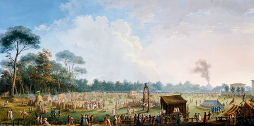 Celebration at the Cascine in honour of Ferdinand III, Games in the meadow of the Great Oak