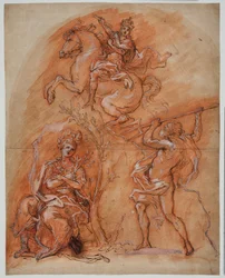 Allegory with an Equestrian Monument, Minerva and Neptune