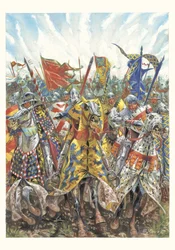 Charge of the French Knights at the Battle of Agincourt (25 October 1415)