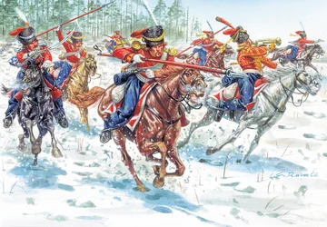 First Empire: Cossacks of the Imperial Army of Russia - Illustration by Giuseppe Rava