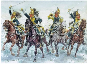 Napoleonic Wars: English Dragoons Charging