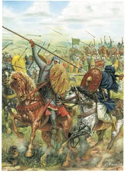 The Christian mercenary knight Rodrigo Ruiz de Vivar, known as El Cid (illustration)