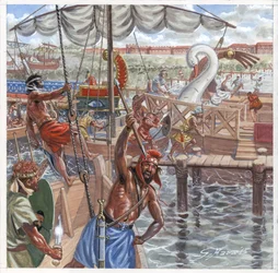 The Looting of Ostia by the Cilician Pirates