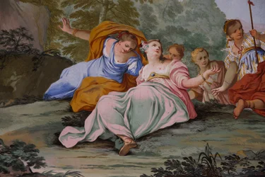 Representations of myth of Diana, by Domenico and Giuseppe Valeriani, fresco