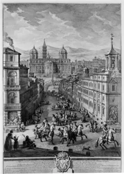 Santa Maria Maggiore from the Piazza delle Quattro Fontane