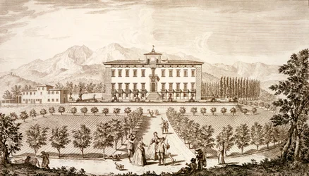 View of the Villa del Barone, from 