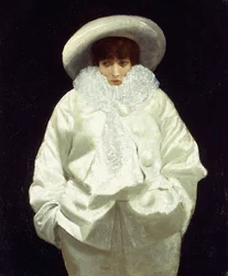 Sarah Bernhardt as Pierrot