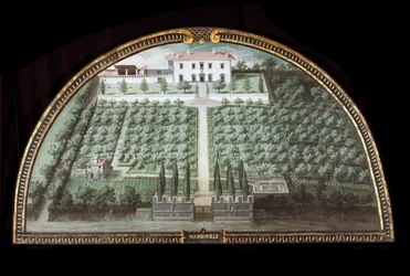 View of Villa di Marignolle near Florence, Italy