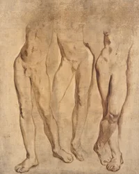 Three Studies of a Male Nude (c. 1923-24)