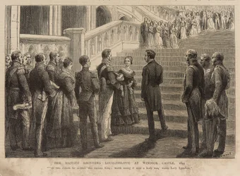 Queen Victoria receiving King Louis Philippe at Windsor Castle
