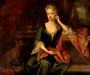 Lady with a Dog and a Parrot, 17th century