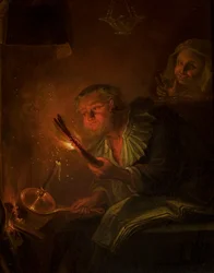Man with a torch