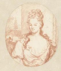 Portrait of an Unknown Young Woman, Oval