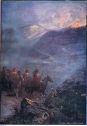 The War Path of the Doones, from Lorna Doone pub. by W & R Chambers Ltd, 1921