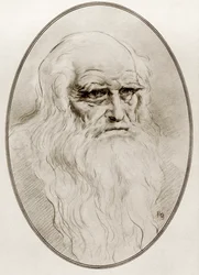 Leonardo di ser Piero da Vinci, from Living Biographies of Great Painters
