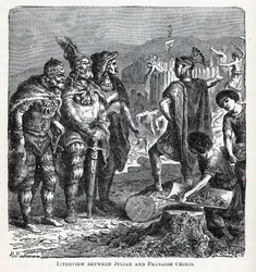 Interview between Julian and Frankish Chiefs, 1882
