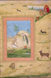 Majnun Kneels Before Laila