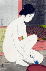 Woman After Bath by Goyo Hashiguchi