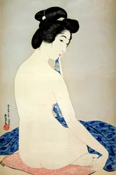 Woman After the Bath, Published by Shosaburo Watanabe, 1920
