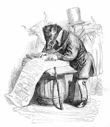Grandville Engraving from the Book 